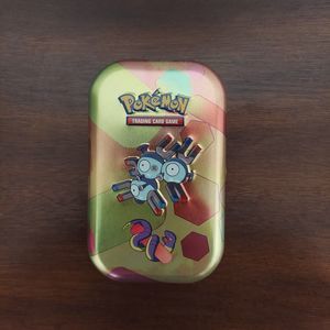 Empty Pokémon 151 Tin Magneton & Ekans Coin & Card